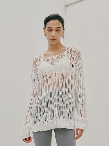 Boxy Fit Net Pullover - ODER - Modalova