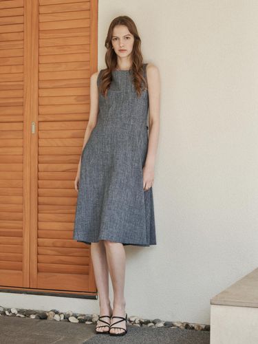 Lilly Sleeveless Linen A-line Dress - MEZARR DE VON - Modalova