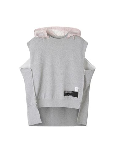 Detachable hood crop vest - GREY - RE;CODE - Modalova