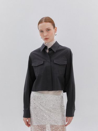 Cropped Shirt - Charcoal - MIMEME - Modalova