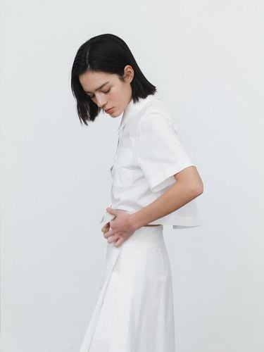 Front Pocket Half Sleeve Shirt - MIMEME - Modalova