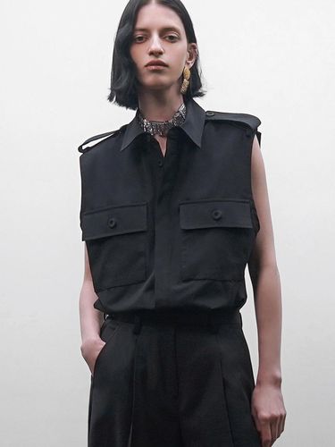 Sleeveless Safari Shirt[(Unisex)]_UTS-SS22 - UNTAGE - Modalova