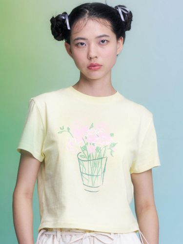 House Plant Loose Crop T-shirt - ILLIGO - Modalova