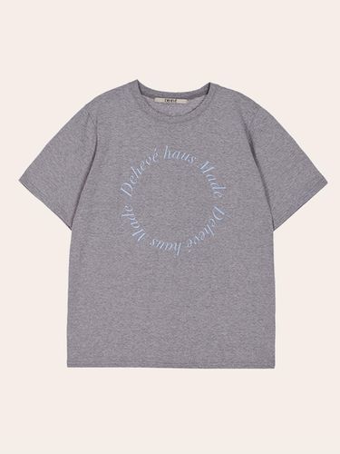 Italic Logo T-shirt [Gray] - DEHEVE - Modalova