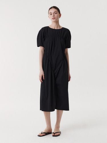 Shirring Long Dress_Black - EAAH - Modalova