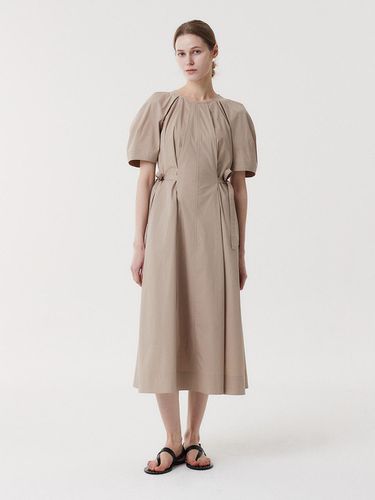 Tie Tuck Dress_Beige - EAAH - Modalova