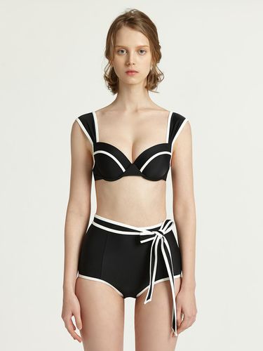 Swan Bikini High Waisted Brief_Black - AGNEL - Modalova