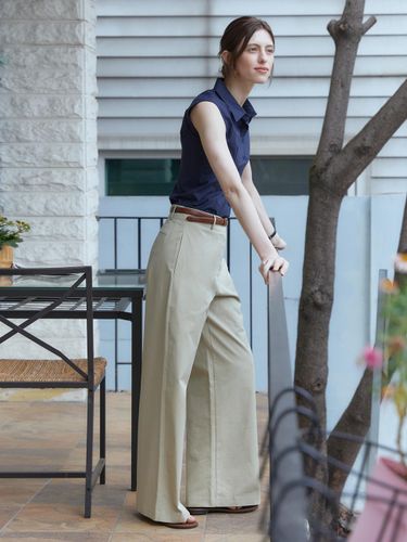 Clear summer cotton wide pants - ADAUL - Modalova