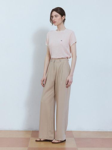 Summer pintuck straight fit slacks - ADAUL - Modalova