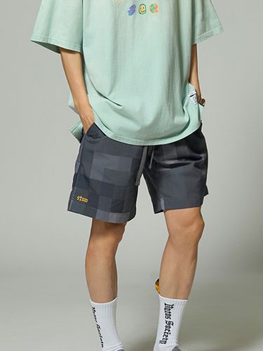 Square Camouflage Short Pants_Gray - STIGMA - Modalova