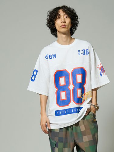 Football Oversized Short Sleeve T-shirt_White - STIGMA - Modalova