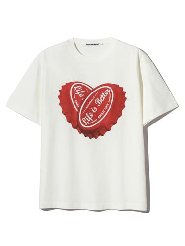 Bottle Cap Graphic T-shirt - BASEMOMENT - Modalova