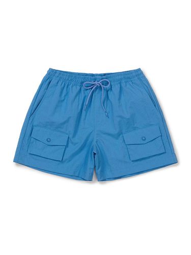 Pocket Stripe Shorts_Blue - Mmlg Women - Modalova