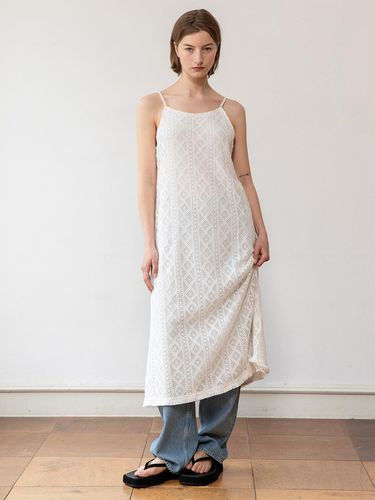 Lace Sleeveless Dress_White - JMARK New York - Modalova