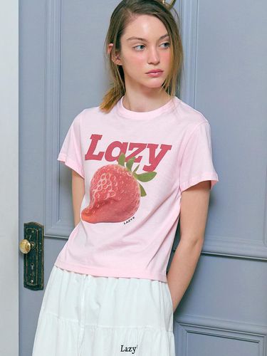 Lazy Crop T-shirt (2 Color) - lazyz - Modalova