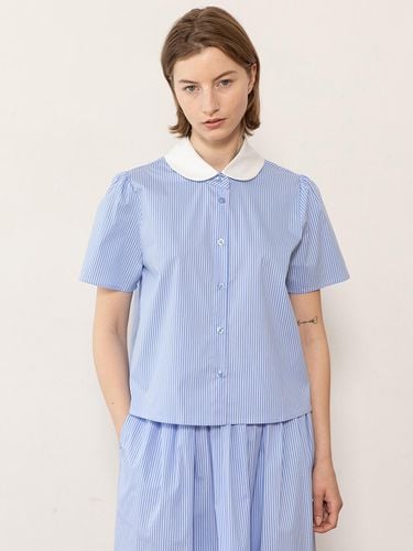 Coloring Stripe Blouse_Blue - JMARK New York - Modalova