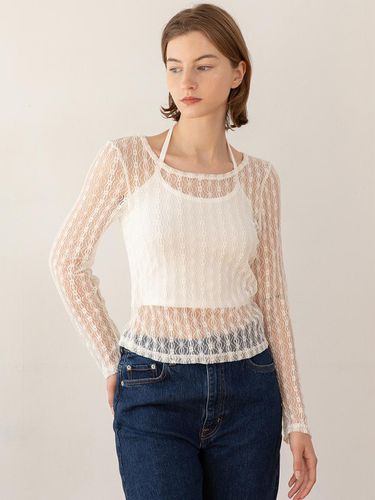 Lace Round Neck Set_White - JMARK New York - Modalova