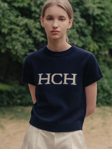 HCH Round Neck Knit Top_Navy - hardcore happiness - Modalova