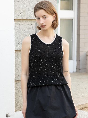 Sleeveless Knit Top_Black - JMARK New York - Modalova