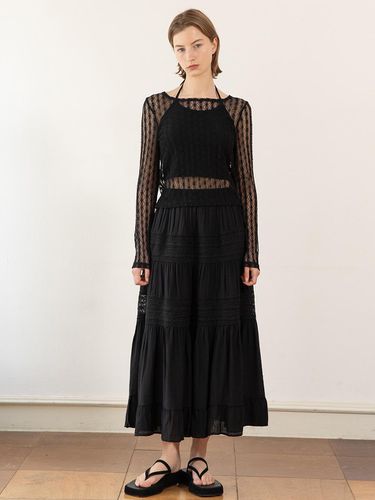 Lace Banded Skirt_Black - JMARK New York - Modalova