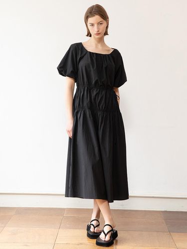 Balloon Sleeve Dress_Black - JMARK New York - Modalova