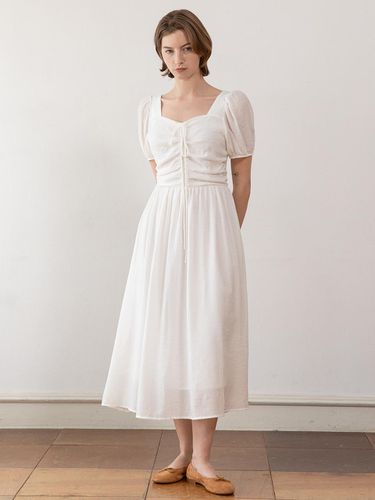 Shirring Dress_White - JMARK New York - Modalova