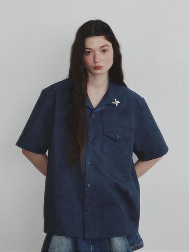 Western Plaid Shirt - Navy - KINETO - Modalova