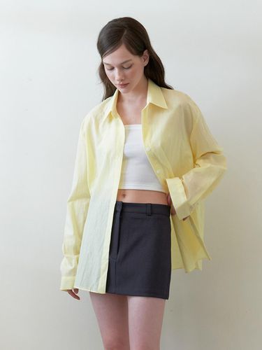 Basic Loose Logo Shirt_Yellow - KINDABABY - Modalova