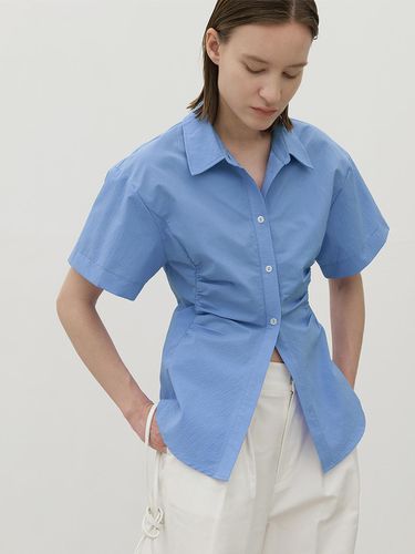 Waist Shirring Tuck Blouse - Atelier Nain - Modalova