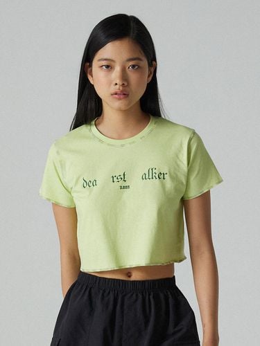 RST Logo Crop T-shirt_Yellow Green - DEARSTALKER - Modalova