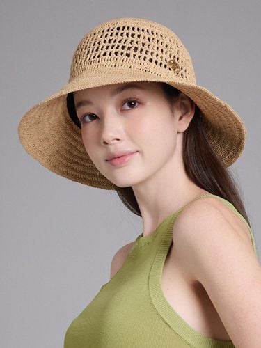 Raffia Bucket Hat Deli - WHITE SANDS - Modalova