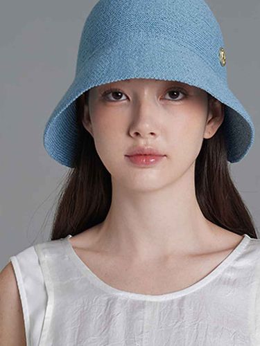 Bordeau Ribbon Bonnet Hat (6 Colors) - WHITE SANDS - Modalova