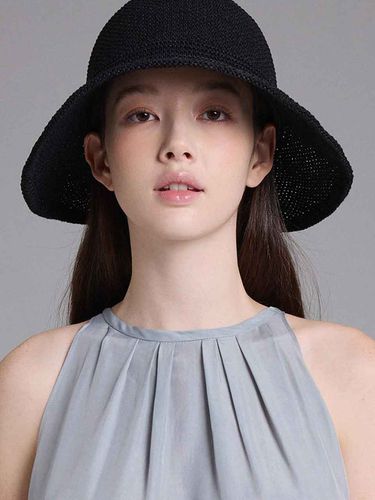 Gather Bonnet Hat Asora (6 Colors) - WHITE SANDS - Modalova