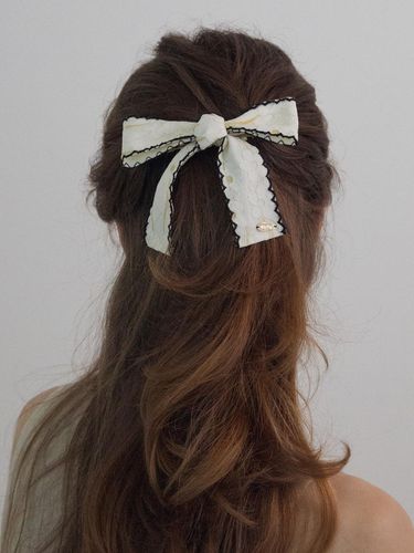 Flower Lace Ribbon Bow Hairpin - MERRYMOTIVE - Modalova