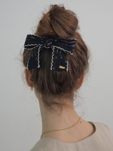 Flower Lace Ribbon Bow Hairpin _ - MERRYMOTIVE - Modalova