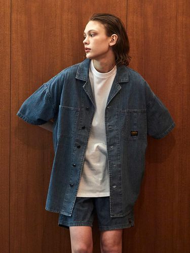 Mil-Label Country Denim Shirt_Midnight Denim - Columbia University - Modalova