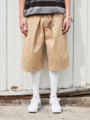 Washed Cotton Bermuda Pants_Beige - OGARP - Modalova