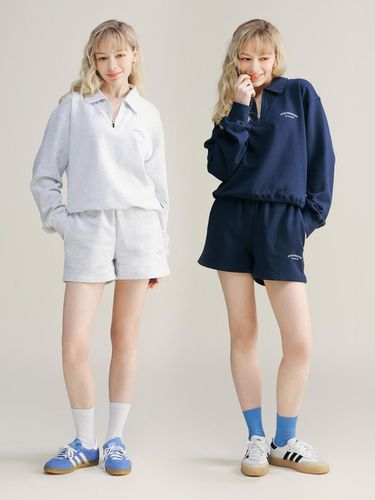 P Stay Logo Sweatshirt Shorts Set - 25PERCENTAGE - Modalova