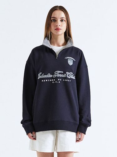 CU Tennis Club Terry Half Zip Up Sweatshirt - Columbia University - Modalova