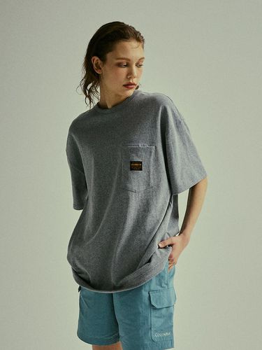 Mil-Label Pocket T-shirt_Medium Gray - Columbia University - Modalova