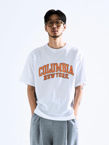 S Arch Logo T-shirt_White - Columbia University - Modalova