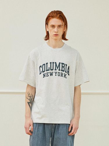 S Arch Logo T-shirt_Light Gray - Columbia University - Modalova