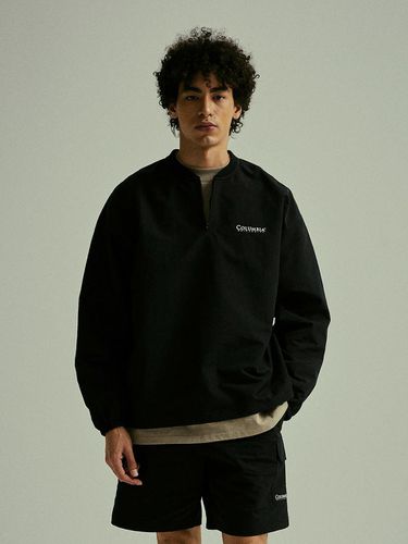 CU Signature Logo Nylon Crew Shirt_Black - Columbia University - Modalova