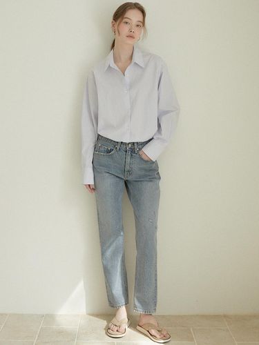 Blue Denim Pants_Blue - LARGO - Modalova