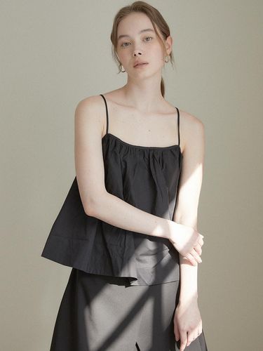 Shirred Camisole_Black - LARGO - Modalova