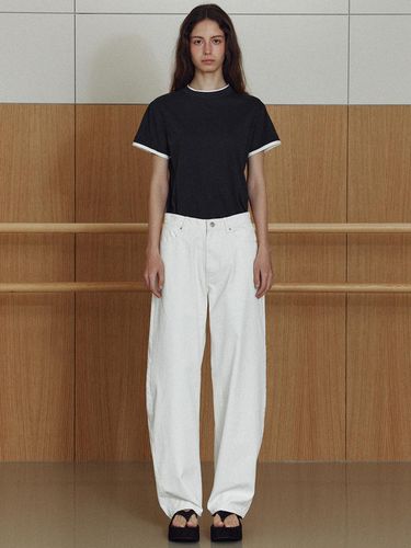 Pigment Curved Pants_White - LE - Modalova