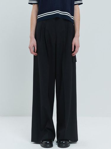 Tailored Wide Leg Pants - Black - HAE BY HAEKIM - Modalova