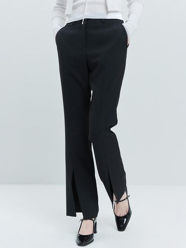 Slit Pants - Black - HAE BY HAEKIM - Modalova