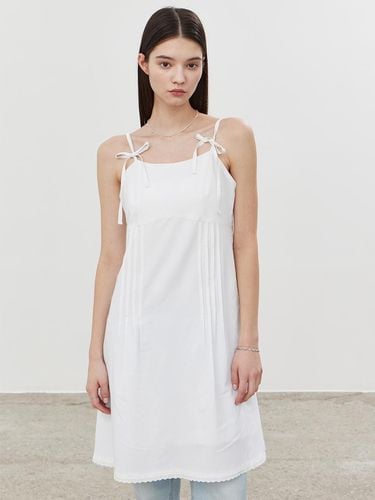 Ribbon Bustier Cotton Dress White - ITOV SEOUL - Modalova