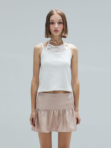 Jia Lace Halter Sleeveless Top_White - DEARSTALKER - Modalova